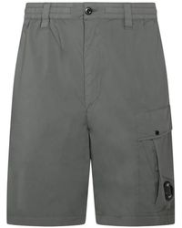 C.P. Company - Button-Fastening Cargo Shorts - Lyst