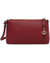 Liu Jo - Logo-Charm Pebbled Shoulder Bag - Lyst