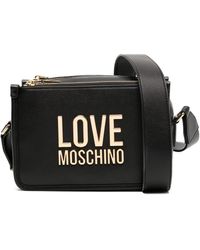 Love Moschino - Leather Logo-detail Crossbody Bag - Lyst