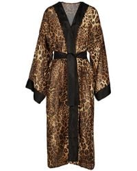 Tessitura Body Couture - Leopard-Print Oversized Coat - Lyst