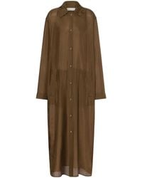 Philosophy Di Lorenzo Serafini - Habotai Silk Wash Long Coat - Lyst