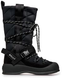 Bally - Botas acolchadas con cordones - Lyst