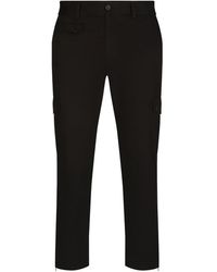 Dolce & Gabbana - Logo-Tag Cargo Trousers - Lyst