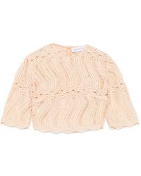 Raquel Diniz - Sabi Guipure-Lace Cropped Top - Lyst