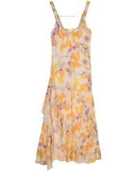 Patrizia Pepe - Robe Asymétrique À Fleurs - Lyst