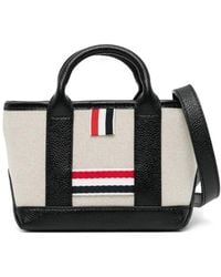Thom Browne - Bolso shopper con detalle de rayas - Lyst