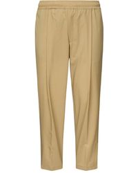 Giuliano Galiano - Stretchbund-Hose mit Faltendetail - Lyst