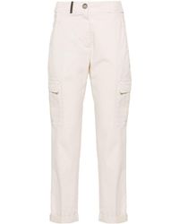 Peserico - Cargo-pockets Twill Trousers - Lyst