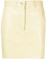 Nanushka - Miray Faux-leather Mini Skirt - Lyst