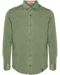 Drumohr - Classic-collar Cotton Shirt - Lyst
