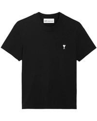 Ami Paris X Antoine Dupont Logo-embroidered T-shirt in Blue | Lyst