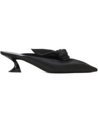 Lanvin - Knotted Pointed-Toe Mules - Lyst