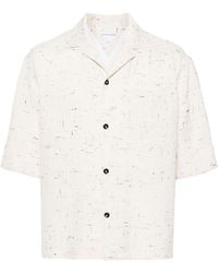 Bottega Veneta - White Camp-collar Shirt - Men's - Viscose/silk/polyester - Lyst