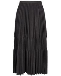 JNBY - Pleated A-Line Midi Skirt - Lyst