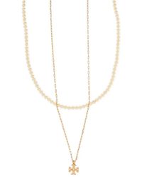Tory Burch - Kira Layered Necklace - Lyst