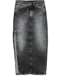 Dondup - Denim Midi Skirt - Lyst