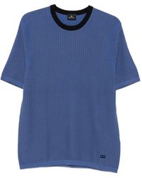 Paul Smith - Ribbed-Knit Cotton T-Shirt - Lyst