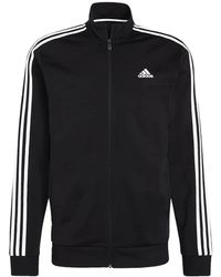 adidas - Jack Met Gestreepte Mouw - Lyst