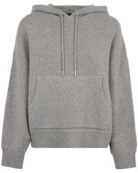Nili Lotan - Long-Sleeve Wool Hoodie - Lyst