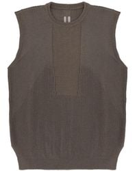 Rick Owens - Ribbed-Knit Vest - Lyst
