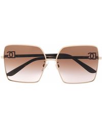 Dolce & Gabbana - Gold-tone Square-frame Sunglasses - Lyst