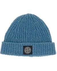 Stone Island - Beanie Mit Kompass-Patch - Lyst