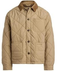 Polo Ralph Lauren - Quilted Corduroy-Trim Jacket - Lyst