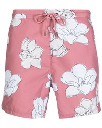Ted Baker - Ampbell Floral-print Swim Shorts - Lyst