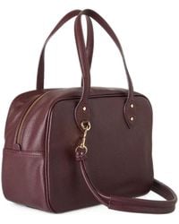 Benetton - Grained-Leather Tote Bag - Lyst