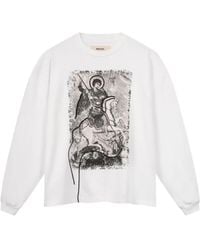ROUGH - Sweatshirt Mit Grafischem Print - Lyst