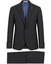 Manuel Ritz - Single-Breasted Notched-Lapels Suit - Lyst