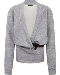 DSquared² - Deep Cut Jersey Dress - Lyst