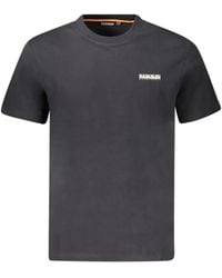 Napapijri - Logo-Patch Cotton T-Shirt - Lyst