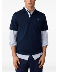 Hackett - Embroidered-Logo Short-Sleeve Polo Shirt - Lyst