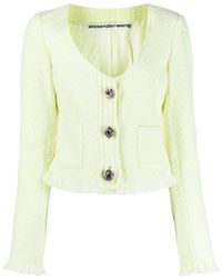 Alexander Wang Cardigan mit V-Ausschnitt - Grün