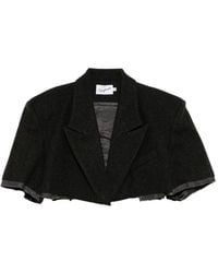 VAQUERA - Veste Crop À Effet Usé - Lyst
