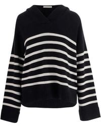 Allude - Pull Rayé À Capuche - Lyst