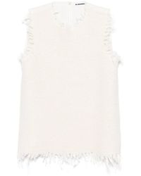 Jil Sander - Slvs Cn Knitted Top Clothing - Lyst