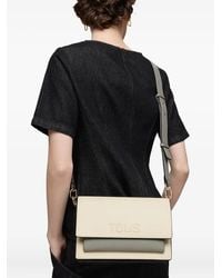 Tous - Medium Audree Embossed-Logo Two-Tone Crossbody Bag - Lyst