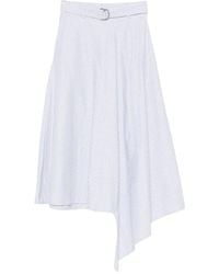 Marc Ellis - Striped Asymmetric-Hem Skirt - Lyst