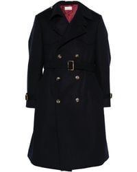 Brunello Cucinelli - ベルテッド ダブルコート - Lyst