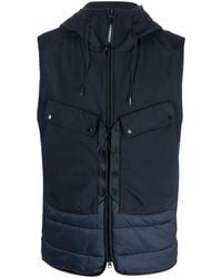 C.P. Company - Goggles-detail Zip-up Hooded Gilet - Lyst