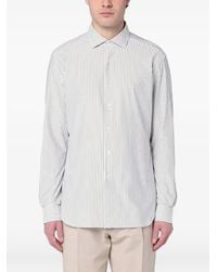 Xacus - Striped Long-Sleeve Shirt - Lyst