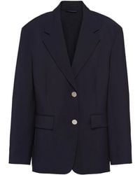 Prada - Single-breasted Wool Blazer - Lyst