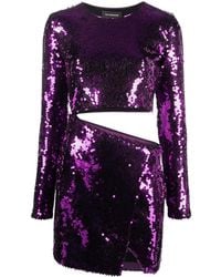 ANDAMANE - Gia Sequinned Minidress - Lyst