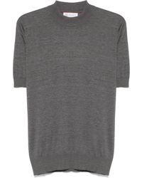 Brunello Cucinelli - T-Shirt En Maille Fine - Lyst