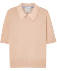 forte_forte - Spread-Collar Short-Sleeve Top - Lyst
