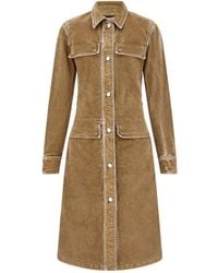 Ferragamo - Gesmockte Mini-Jurk - Lyst