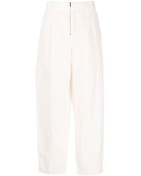 Fabiana Filippi - High-Waisted Linen-Silk Blend Trousers - Lyst