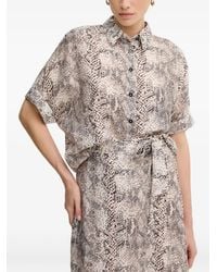 MARC AUREL - Buttoned Patterned Shirt - Lyst